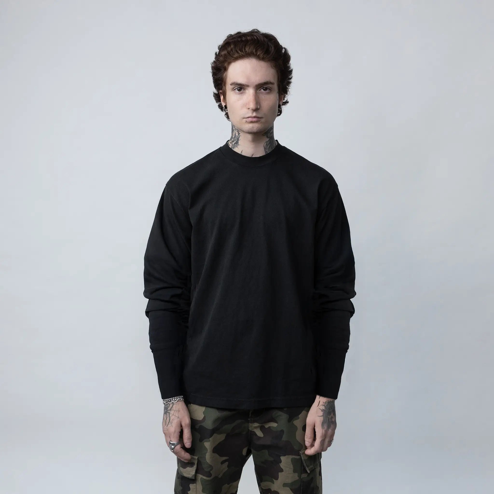 新品　Lon GARMENT-DYED TEE 1203GD - Short Sleeve Binding Garment Dye T-Shirt – Los