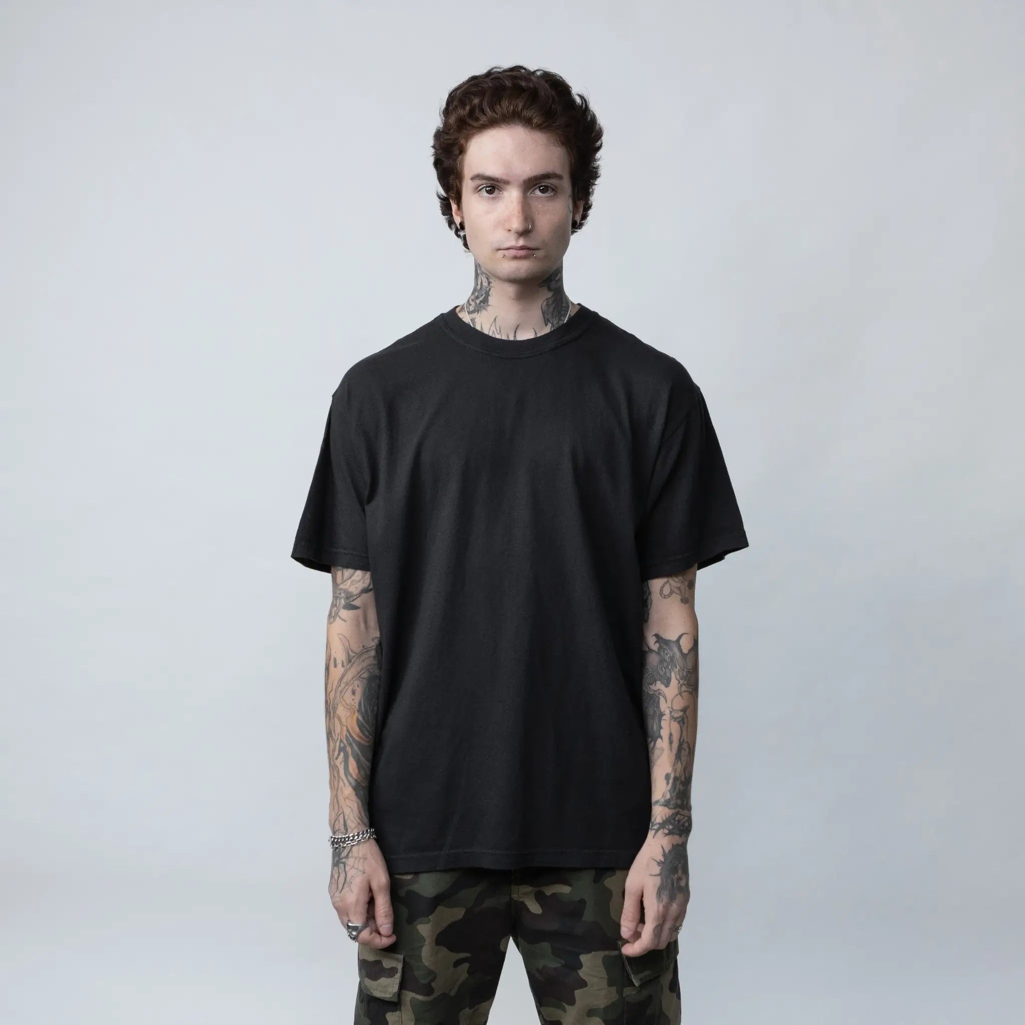 charbon シャルボン WOOL SPLASH DYE T-SHIRTS charbon シャルボン WOOL SPLASH DYE T-SHIRTS