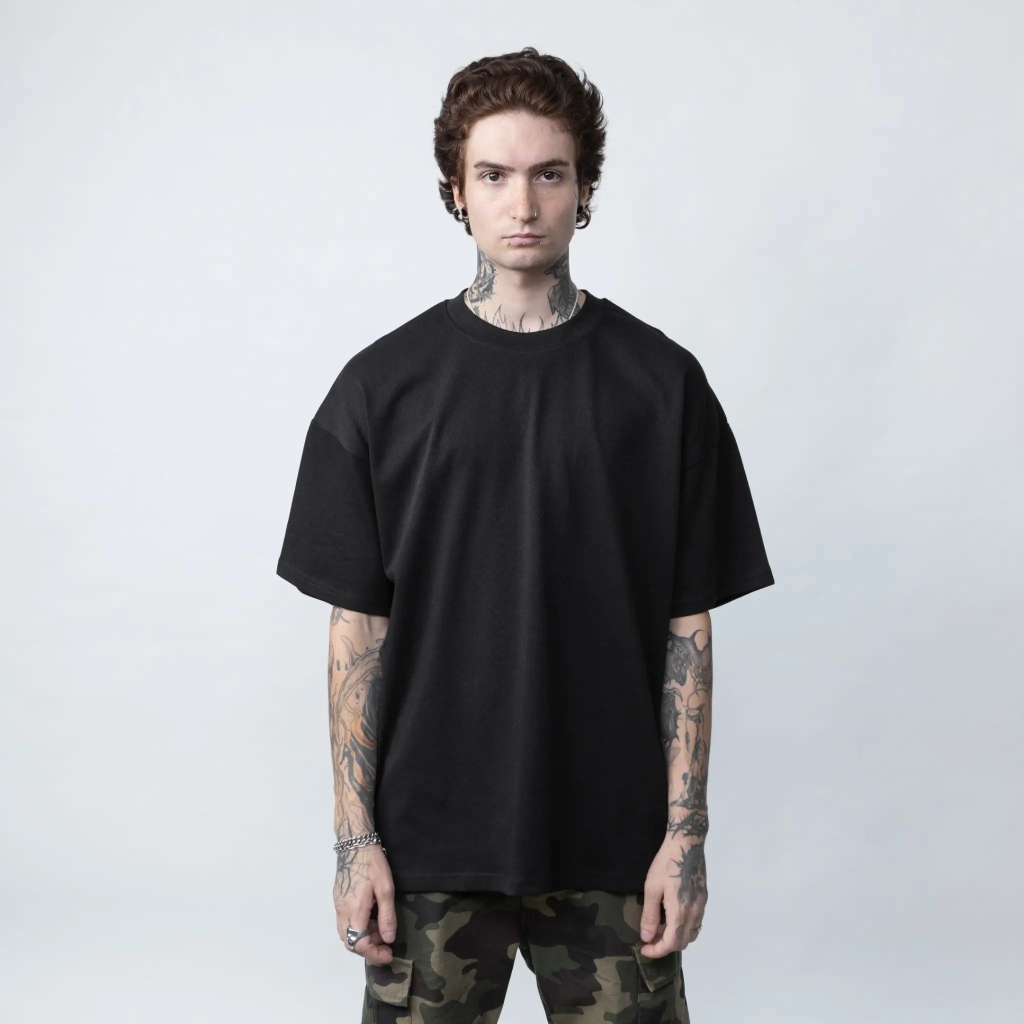 JLH® HERO-300 Unisex Super Heavy Oversized Tee – PARANOID PRINT